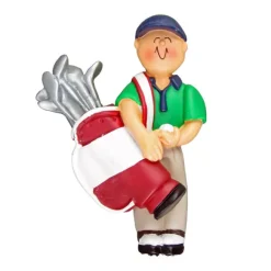 Fashion Ornament Central Personalized Golfer Ornament - Male