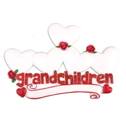 Outlet Personalized Grandchildren With 5 Hearts Table Top Decoration Table Tops