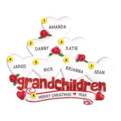 Sale Personalized Grandchildren With 7 Hearts Table Top Decoration Table Tops