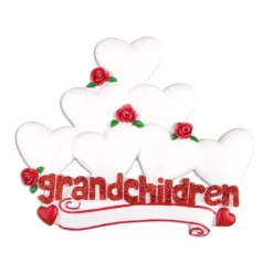 Sale Personalized Grandchildren With 7 Hearts Table Top Decoration Table Tops