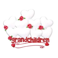 Online Personalized Grandchildren With 9 Hearts Table Top Decoration Table Tops