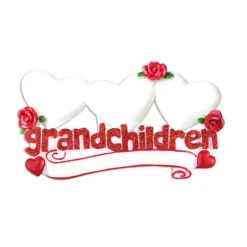 Sale Personalized Grandchildren With 3 Hearts Table Top Decoration Table Tops