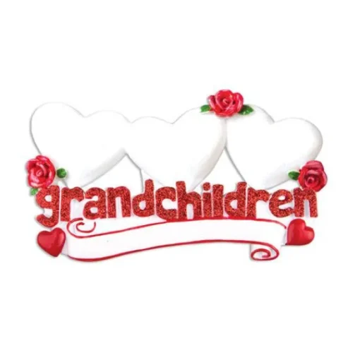 Sale Personalized Grandchildren With 3 Hearts Table Top Decoration Table Tops