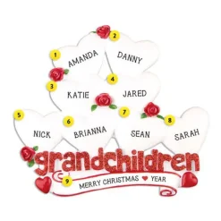 Online Personalized Grandchildren With 8 Hearts Table Top Decoration Table Tops