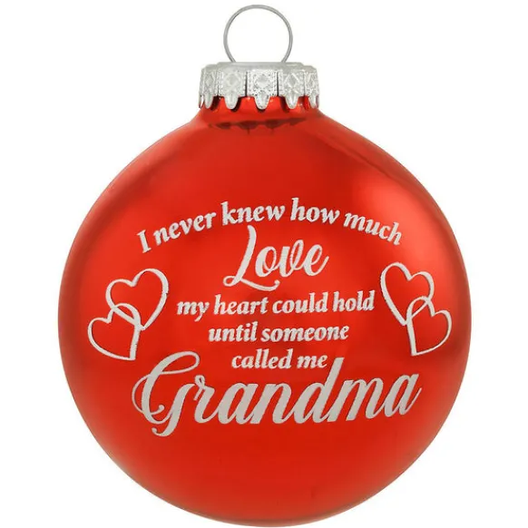 Discount Personalized Grandma Glass Bulb Ornament Family Members