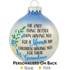 Discount Personalized Grandma Glass Bulb Ornament Family Members