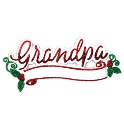 New Personalized Grandpa Ornament Family Members