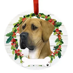 Best E & S Imports Personalized Great Dane Ornament - Uncropped