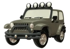 Fashion Personalized Grey Jeep Ornament Transportation