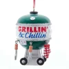 Best Sale Kurt Adler Personalized Grillin' & Chillin' Grilling Ornament