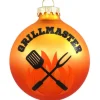Online Bronners Personalized Grillmaster Glass Ornament