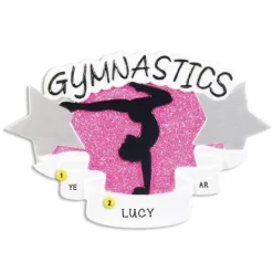 Clearance PolarX Personalized Gymnastics Star Ornament