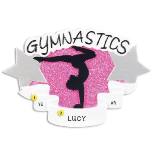 Clearance PolarX Personalized Gymnastics Star Ornament