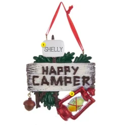 Sale Kurt Adler Personalized Happy Campers Ornament