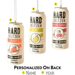Clearance Ganz Personalized Hard Seltzer Ornaments