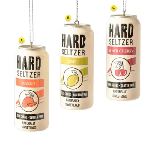 Clearance Ganz Personalized Hard Seltzer Ornaments