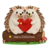 Hot Personalized Hedgehog Couple Ornament Couples