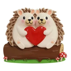 Hot Personalized Hedgehog Couple Ornament Couples