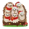 Hot PolarX Personalized Hedgehog Family Of 6 Ornament