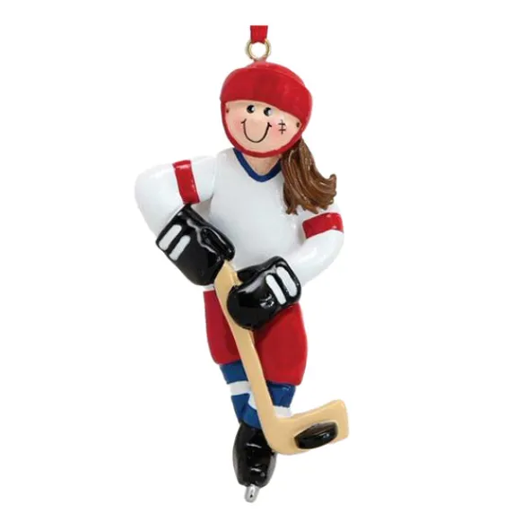 Flash Sale Rudolph & Me Personalized Hockey Player Ornament - Female