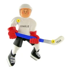 Shop Ornament Central Personalized Hockey Player Ornament - Male