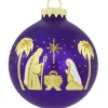 Sale Personalized Holy Family Glass Bulb Ornament Angels & Religious