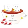 Flash Sale Personalized Hot Cocoa Couple Table Top Decoration Table Tops