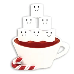 Cheap Personalized Hot Cocoa Family Of 6 Table Top Decoration Table Tops