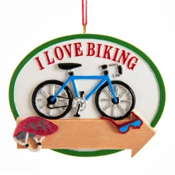 Online Kurt Adler Personalized I Love Biking Bicycle Ornament