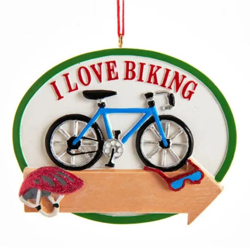 Online Kurt Adler Personalized I Love Biking Bicycle Ornament