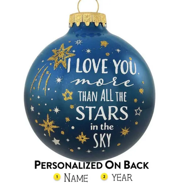 Flash Sale Personalized "I Love You" Glass Bulb Ornament Couples