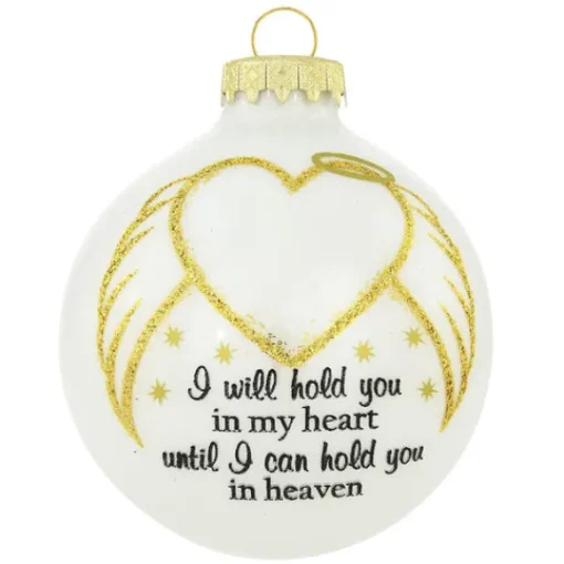 Store Personalized "I Will Hold You Memorial" Glass Bulb Ornament Memorial