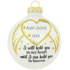 Store Personalized "I Will Hold You Memorial" Glass Bulb Ornament Memorial