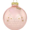 Online Personalized I Will Hold You Memorial Glass Ornament - Pink Memorial