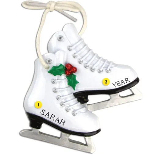 Clearance PolarX Personalized Ice Skates Ornament