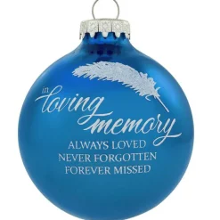 Cheap Personalized In Loving Memory Memorial Glass Bulb Ornament Memorial
