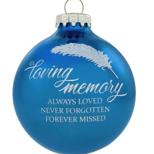 Cheap Personalized In Loving Memory Memorial Glass Bulb Ornament Memorial