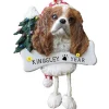 Cheap E & S Imports Personalized King Charles Cavalier Dog Ornament