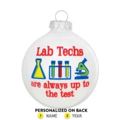 Best Sale Bronners Personalized Lab Tech Ornament