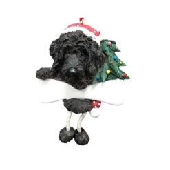 Best Sale E & S Imports Personalized Labradoodle Dog Ornament Black