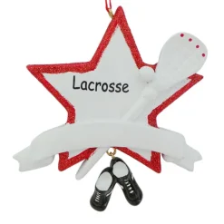 Best Sale Rudolph & Me Personalized Lacrosse Ornament
