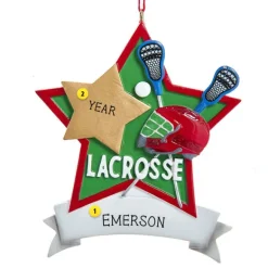 Best Kurt Adler Personalized Lacrosse Star Ornament