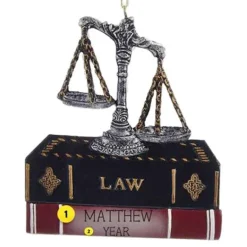 Shop Kurt Adler Personalized Lawyer Ornament