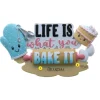 Fashion Personalized "Life Is What You Bake It" Baking Ornament Household
