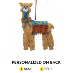 Cheap Personalized Llama With Blanket Ornament Animals