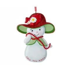 Clearance Personalized Love You Nana Snowwoman Ornament Family Members