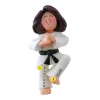 Shop Ornament Central Personalized Martial Arts Ornament - Female, Brown Hair
