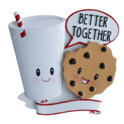 Flash Sale Personalized Milk And Cookies Couple Ornament Couples