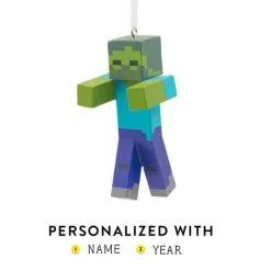 Sale Personalized Minecraft Zombie Ornament Licensed Characters