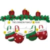 Sale PolarX Personalized Mitten Family Of 4 Ornament